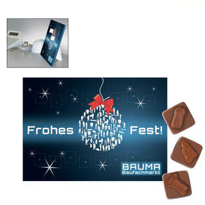 Calendrier de l'avent avec chocolats personnalisés 1