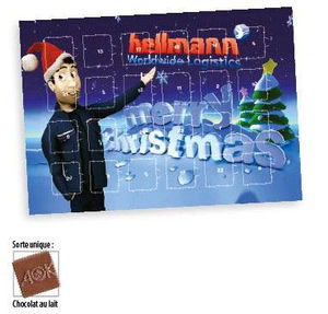 Calendrier de l'avent avec chocolats personnalisés 2