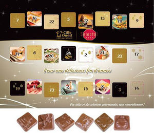 Calendrier de l'avent mural au chocolat classique 1