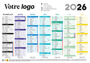 Calendrier Bancaire publicitaire Express | KelCom 1