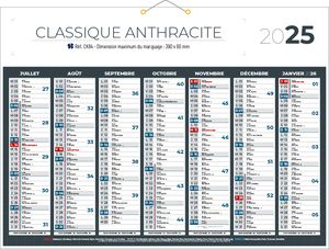 Calendrier bancaire publicitaire | Classique Couleurs 7