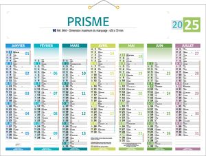 Calendrier de banque publicitaire | Prismabanque