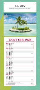 Calendrier bloc mensuels publicitaire | Lagon 1