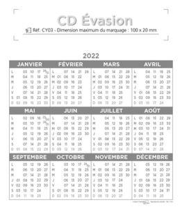 calendrier cevalet CD 1