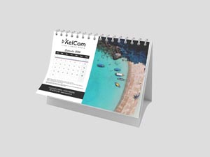 Calendrier chevalet personnalisé|14.8 x 21 cm 14