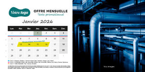Calendrier chevalet personnalisé 2
