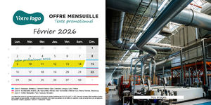 Calendrier chevalet personnalisé 3