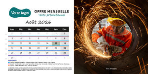 Calendrier chevalet personnalisé 9