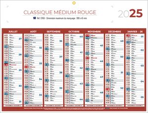 calendrier classique 3