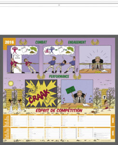 calendrier illustré BD humour 1
