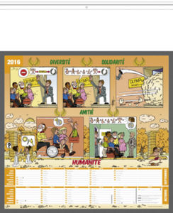 calendrier illustré BD humour 4
