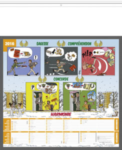 Calendrier Illustré BD Humour, personnalise