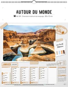 Calendrier illustré personnalisé | Autour du Monde 12