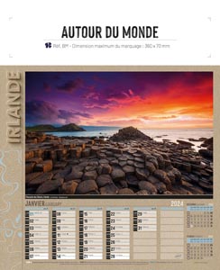 Calendrier illustré personnalisé | Autour du Monde 13