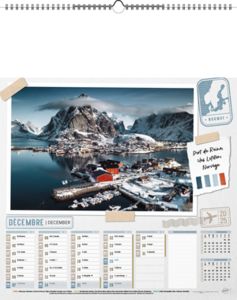 Calendrier illustré personnalisé | Autour du Monde 2