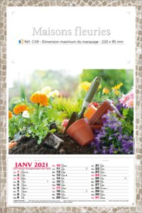 calendrier maison et fleur 3