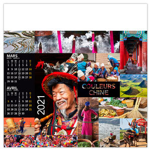 Calendrier mural publicitaire | Couleur Voyage 3