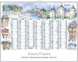 calendrier paysage de France