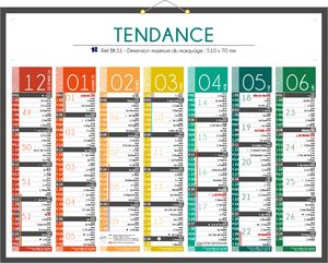 Calendrier bancaire publicitaire | Tendance