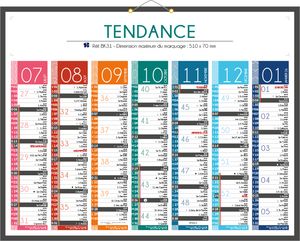 Calendrier bancaire publicitaire | Tendance 1