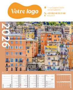 Calendrier publicitaire à feuillets | Calendrier Pays de France 12