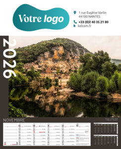 Calendrier publicitaire à feuillets | Calendrier Pays de France 3