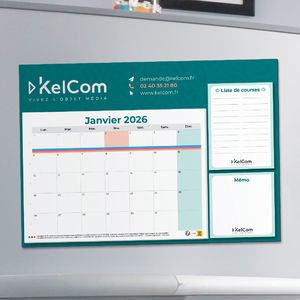 Calendrier tableau magnétique publicitaire | Memo 3