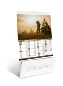 calendrier vide poches chasse et pèche