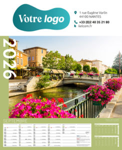 calendriers à feuillets paysage de France 1