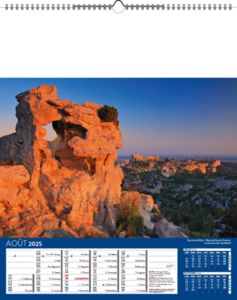 calendriers à feuillets paysage de France 8