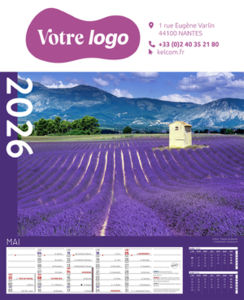 calendriers à feuillets paysage de France 9