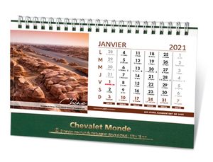 calendriers chevalets images du monde