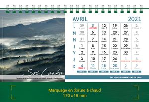 calendriers chevalets images du monde 4