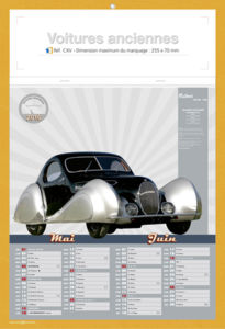 calendriers voitures anciennes 1