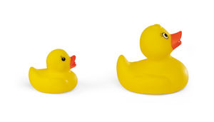 Canard en plastique personnalisé | Ducky Jaune