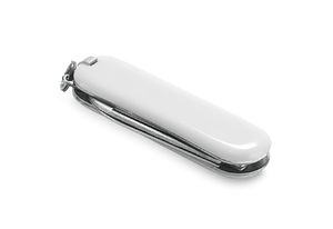 Canif multifonctions publicitaire Blanc