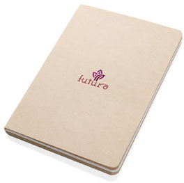 Carnet A5 sans arbre Elowen entreprise Marron