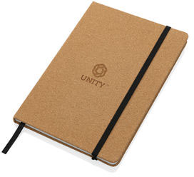 Carnet A5 liège & pierre Stoneleaf publicitaire Marron