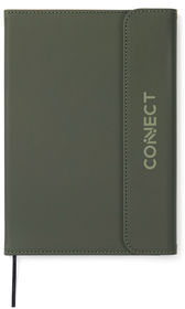 Carnet A5 papier & PU certifié GRS Baltimore personnalisable Vert