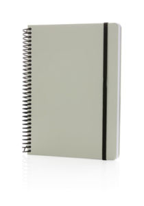Carnet A5 publicitaire | Grey Spirale Black