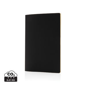 Carnet de notes A5 avec couverture souple et bord coloré | Carnet publicitaire Blanc