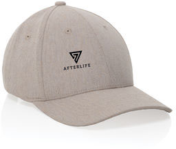 Casquette 6 panneaux recyclée AWARE™ Milo publicitaire Blanc cassé