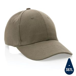 Casquette personnalisée 6 panneaux en coton recyclé 280gr Impact Green