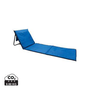 Chaise plage pliable publicitaire Bleu