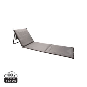 Chaise plage pliable publicitaire Gris