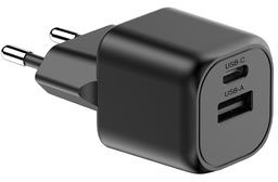 Chargeur 20W GaN plastique RCS Urban V Monterey publicitaire Noir