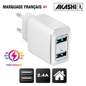 Chargeur secteur turbo publicitaire | Soketto Blanc