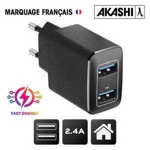 Chargeur secteur turbo publicitaire | Soketto Noir