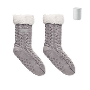 Chaussons Chaussettes publicitaire |Canichie Grey