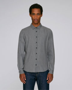 Chemise personnalisée | Innovates Denim Mid Grey Denim